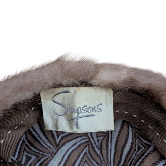 Vintage Simpsons Genuine Fur Lined Hat Inner - Picture 6 of 6